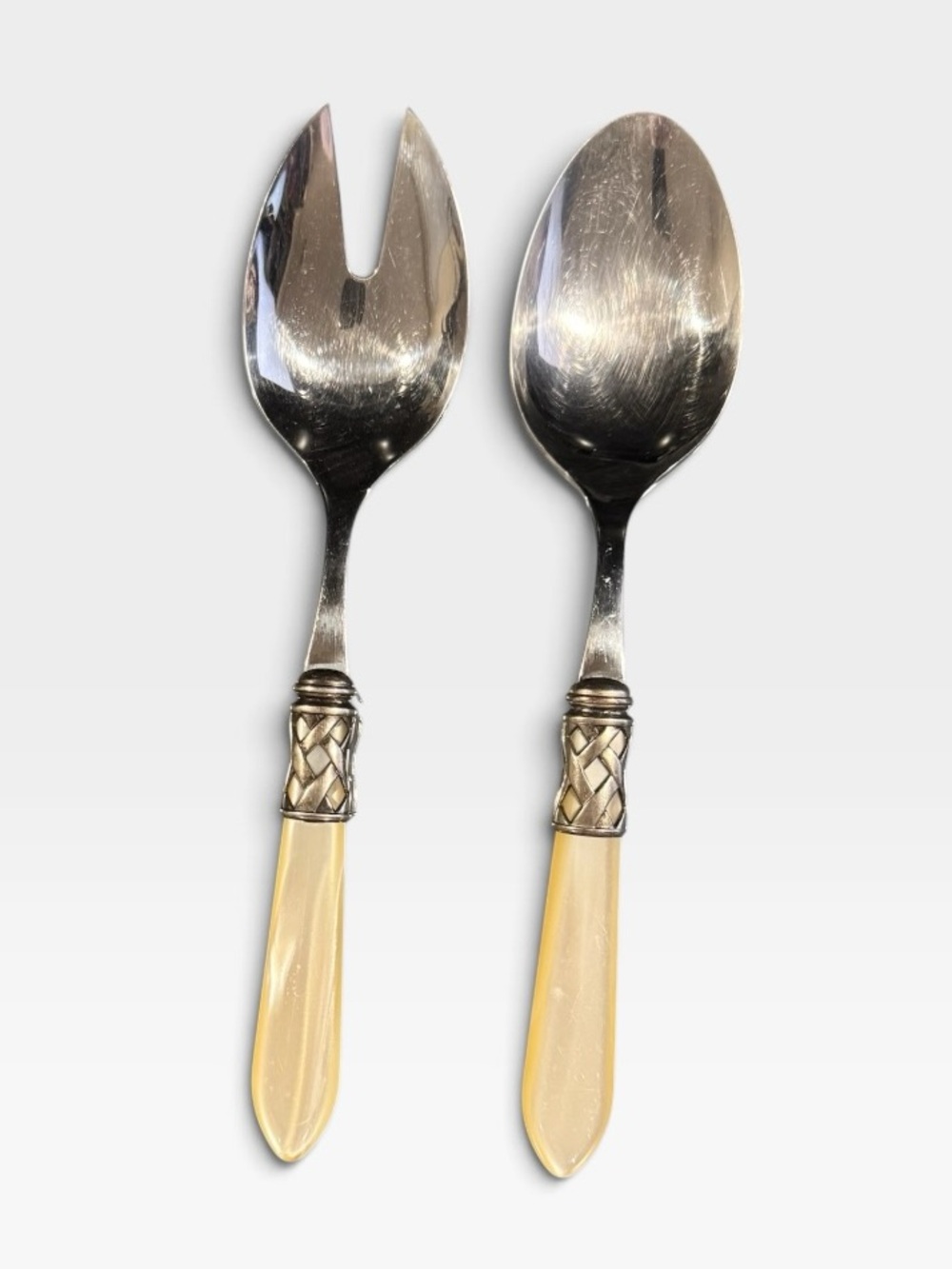 Bugatti Aladdin Salad Servers in Ivory